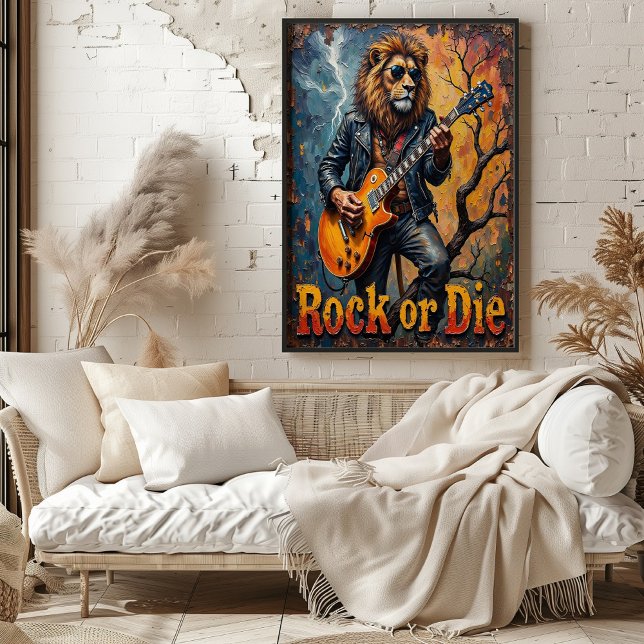 Poster Rythmes narrés : Les strums d'arbre nu du lion (Créateur téléchargé)