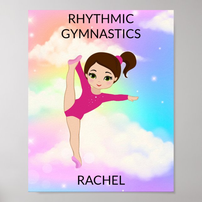 POSTER RYTHMIQUE GYMNASTIQUE EN COURSE (Devant)