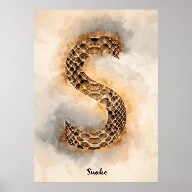 Poster S est pour serpent (Devant)