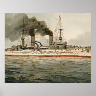 Poster S.M. Kreuzer "Furst Bismarck" de Grosse (H.M.