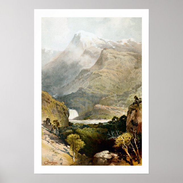 Poster S Mount Kosciuszko Australie Imprimerie d'archives (Devant)