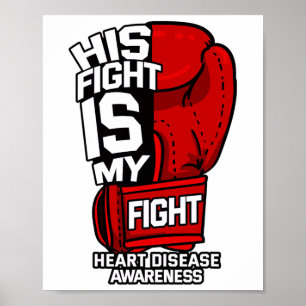 Poster Sa lutte est ma lutte Maladie cardiaque Artère cor