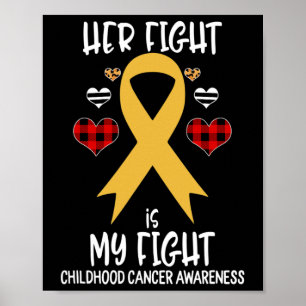 Poster Sa lutte est ma lutte Sensibilisation au cancer de