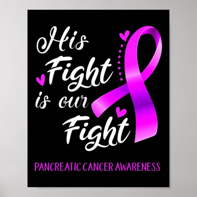 Poster Sa Lutte Est Notre Lutte Contre Le Cancer Pancréat (Devant)