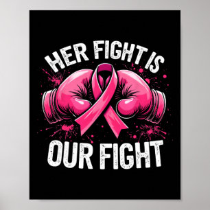 Poster Sa Lutte Est Notre Lutte Gants De Boxe Gants Cance