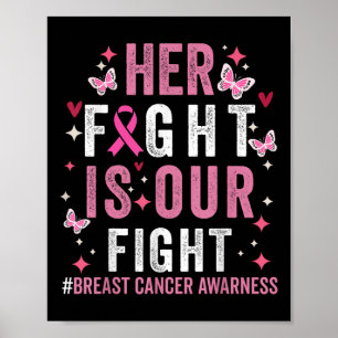 Poster Sa Lutte Est Notre Lutte Pink Ribbon Cancer Du Sei