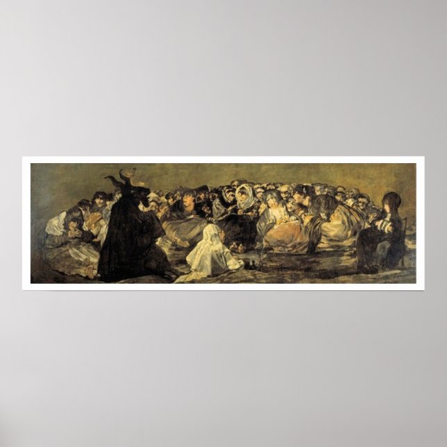 Poster Sabbat des sorcières de Francisco Goya (Devant)