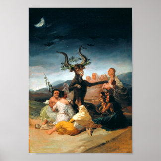 Poster Sabbat des sorcières (Goya, 1798)