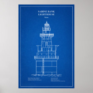 Poster Sabine Bank - Texas - AD