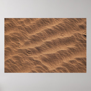 Poster Sable Brown avec eau en journée