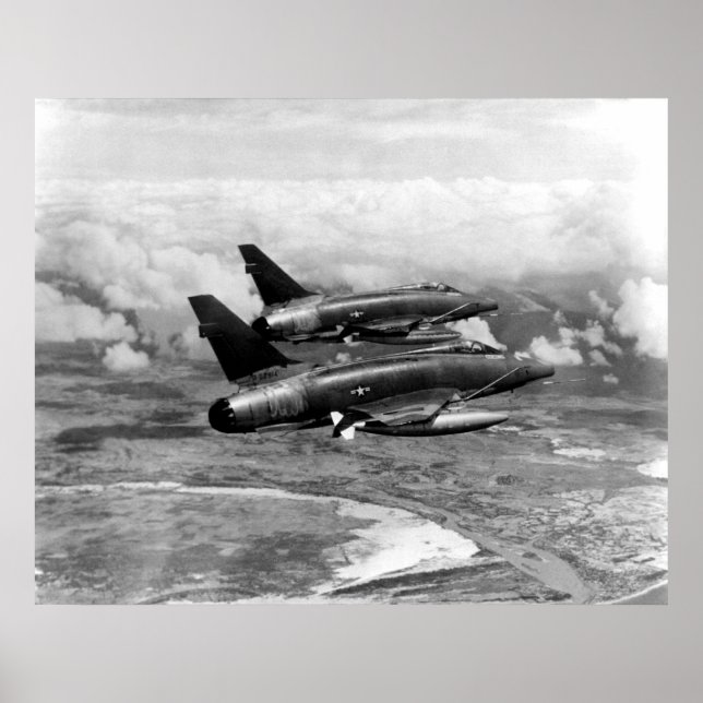 Poster Sabre F-100 superbe (Devant)