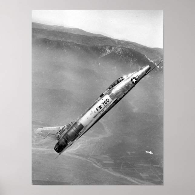 Poster Sabre F-100 superbe (Devant)