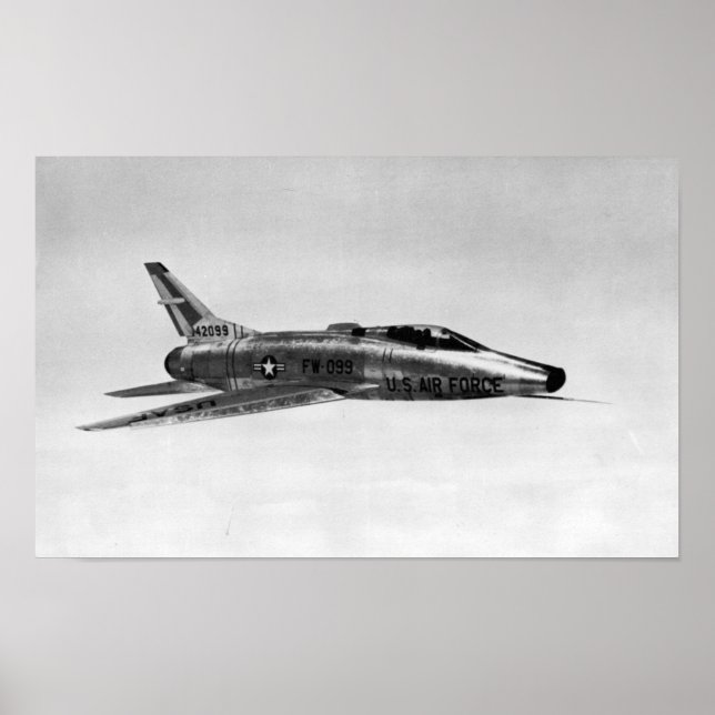 Poster Sabre F-100 superbe (Devant)