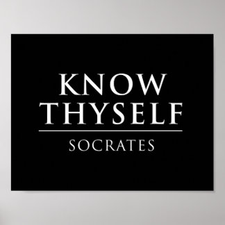 Poster Sachez-Vous - Socrate