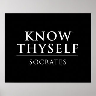Poster Sachez-Vous - Socrate