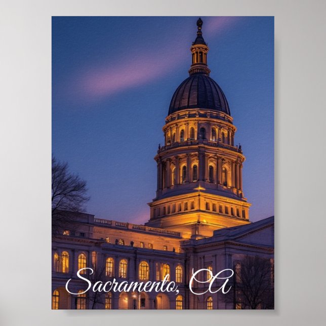 Poster Sacramento, capitale de l'État, Californie (Devant)