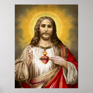 Poster Sacré Coeur de Jésus