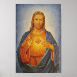 Poster Sacré Coeur de Jésus