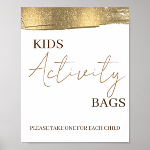 Poster Sacs d'activité minimaliste Rustique Customisé pou