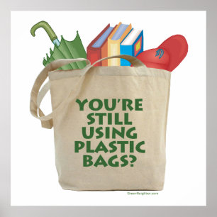 Poster Sacs en plastique