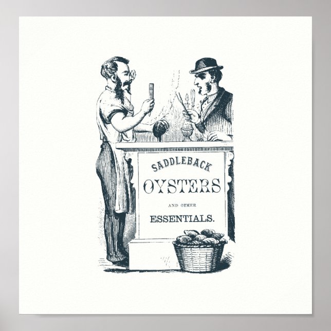 Poster Saddleback Oysters Imprimer (Devant)