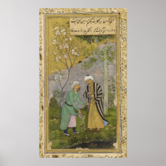 Poster Sadi dans un jardin Rose