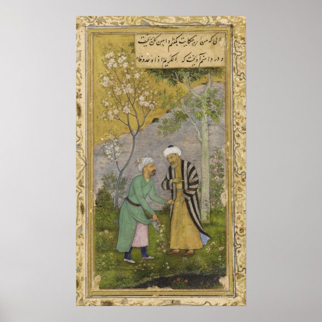 Poster Sadi dans un jardin Rose (Devant)