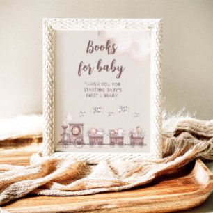 Poster Safari Animaux Baby showers Livres pour bébé