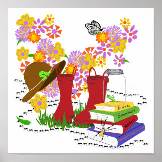 Poster Safari Insectes Enfants