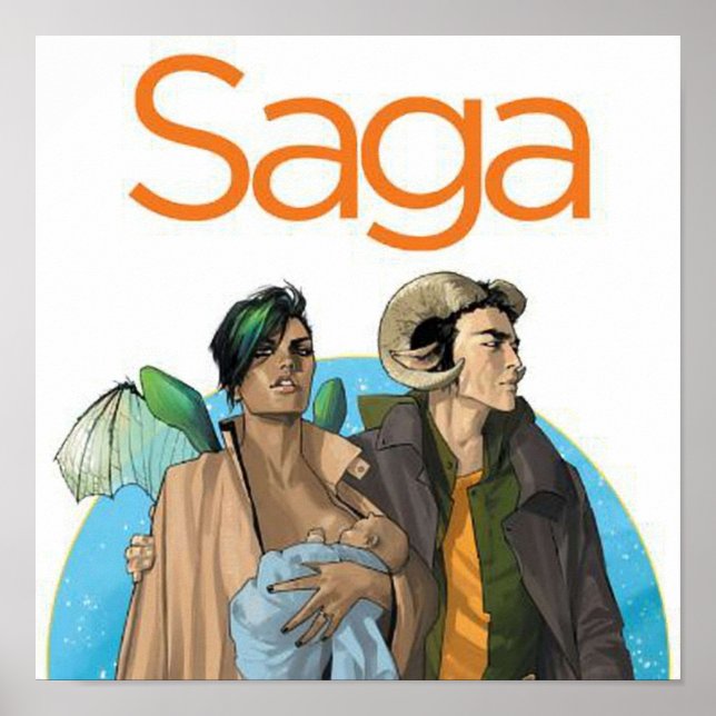 Poster Saga  Bande dessinée (Devant)
