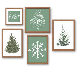 Poster Saga Green Bonjour Noël