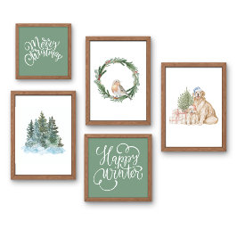 Poster Saga Green Joyeux mur de Noël