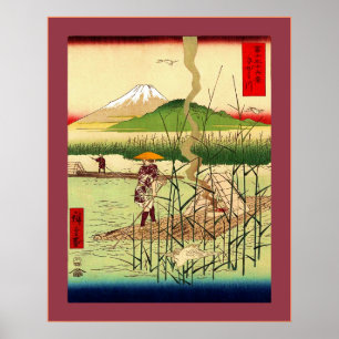 Poster Sagami River ~ Japonais Vintage