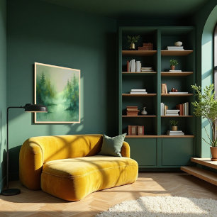 Poster Sage Abstrait - biologique moderne