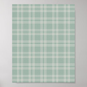 Poster Sage Green En vichy