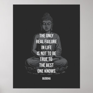 Poster Sagesse de Bouddha : Fidèle à votre meilleur soi