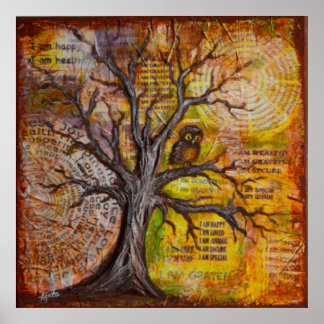 Poster Sagesse de la pensée positive