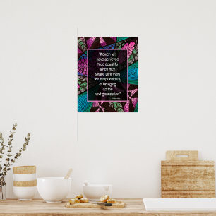 Poster Sagesse de RBG Citations féministes de Ruth Bader