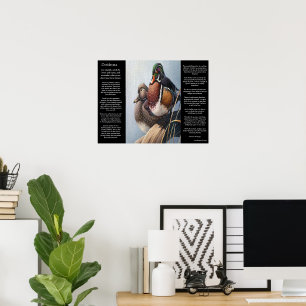 Poster Sagesse et Canards par l'eau DESIDERATA