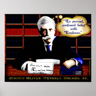 Poster Sagesse judiciaire - Holmes on Evidence (v2)