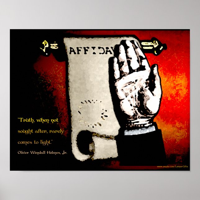 Poster Sagesse judiciaire - Holmes on Truth (v2) (Devant)