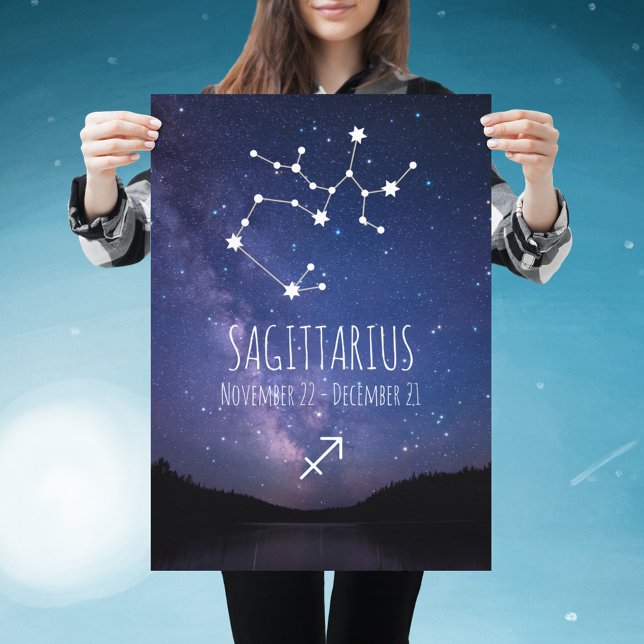 Poster Saggitarius | Constellation Zodiaque personnalisée (Créateur téléchargé)