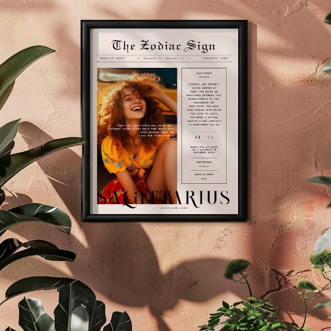 Poster Sagittaire | Zodiac Astrologie Photo Journal (Créateur téléchargé)