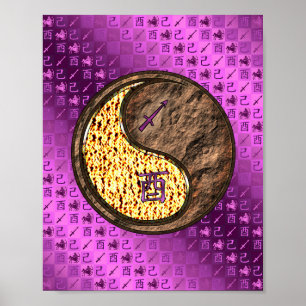 Poster Sagittarius & Earth Rooster