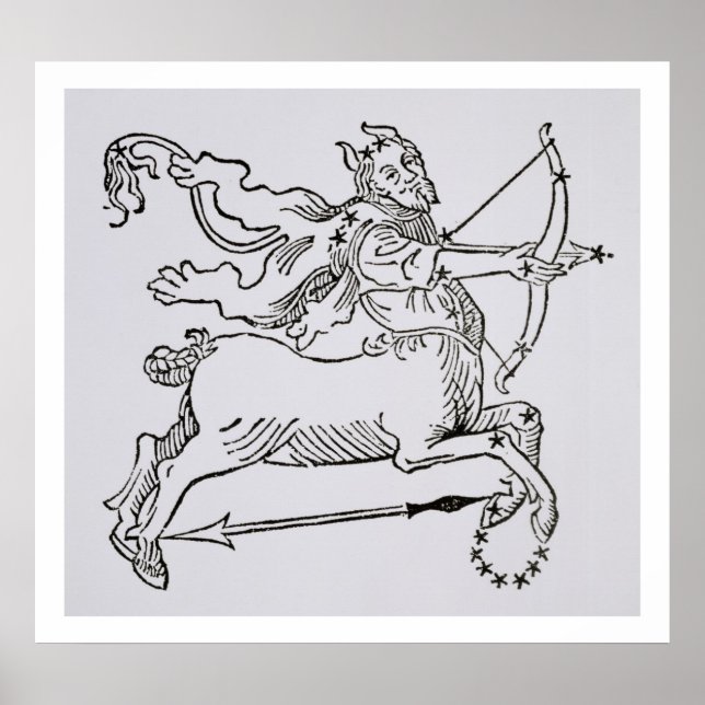 Poster Sagittarius (le Centaur) une illustration de (Devant)
