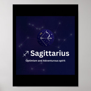 Poster Sagittarius Sticker Signe Zodiac