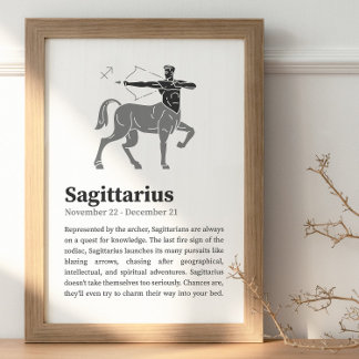 Poster Sagittarius Zodiac