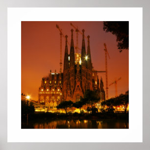 Poster Sagrada Familia, Barcelone - Espagne