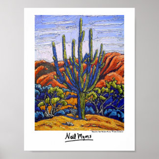 Poster "Saguaro près des ruines de Romero"