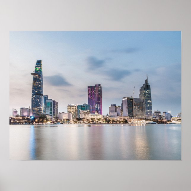 Poster Saigon (Ho Chi Minh Ville) HCMC Viêt Nam souvenir (Devant)